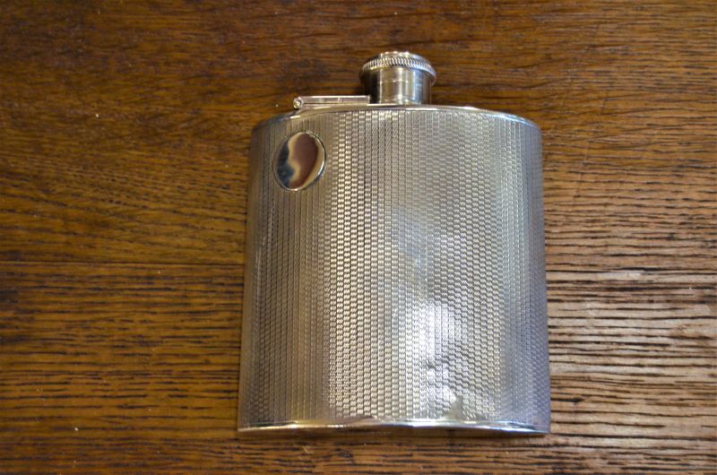 Silver hip flask