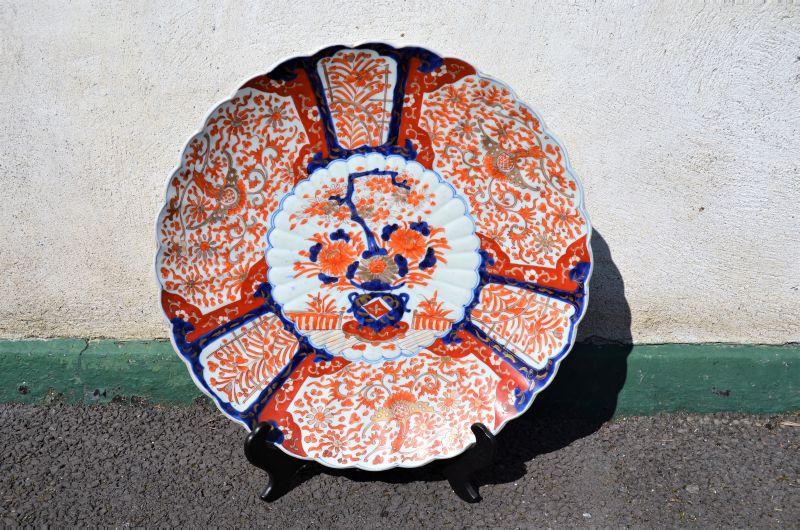 Large 19th century japanese imari plate