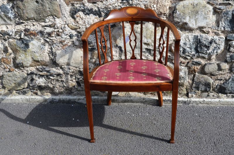 Edwardian mahogany chair