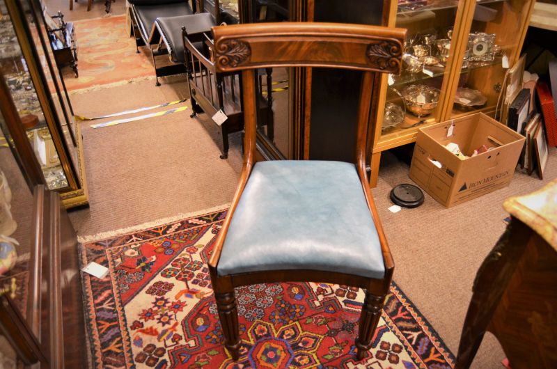 Set of four 19th century mahogany chairs