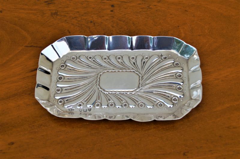Victorian silver dish