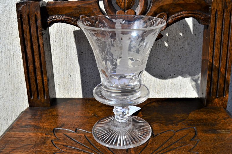 19th century masonic glass