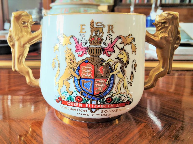 1953 coronation of queen elizabeth II paragon china cup