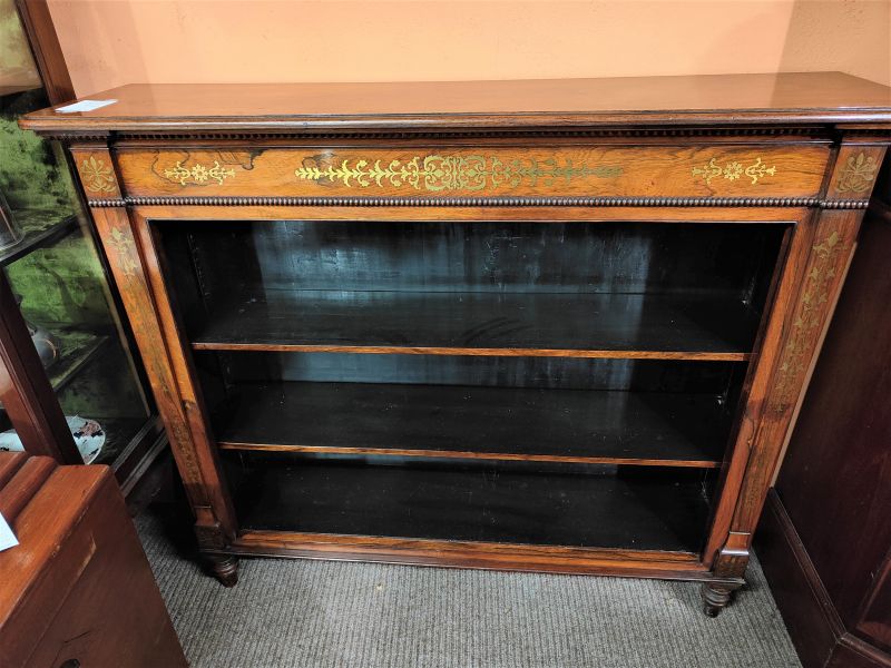 Regency rosewood floor bookcase