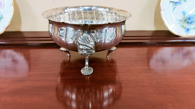 Irish silver rose bowl