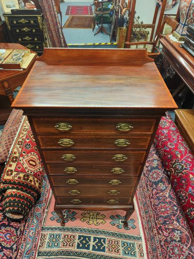 Edwardian mahogany music cabinet
