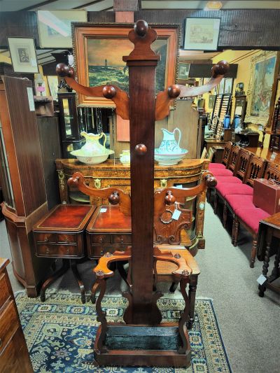 Victorian mahogany hall stand