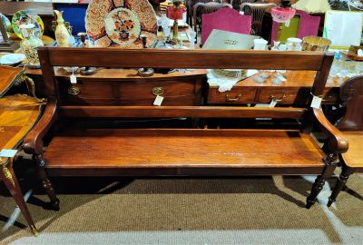 19th century mahogany bench