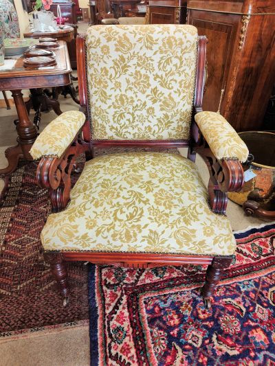 Victorian mahogany armchair