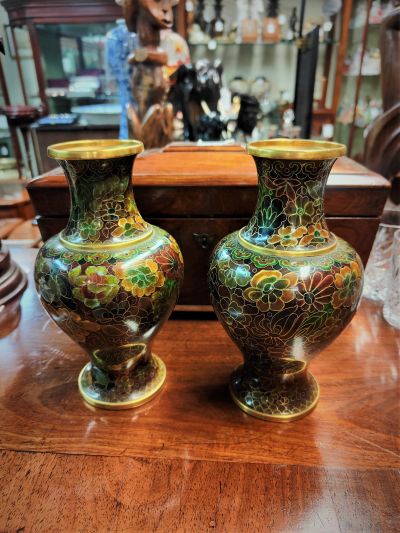 Pair of Cloisonné vases