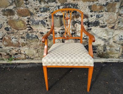 Edwardian satinwood chair