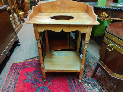 Victorian pine washstand