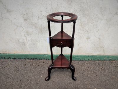 19th century mahogany wig stand