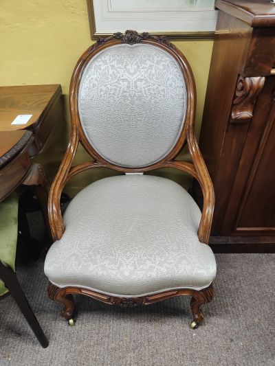 Victorian mahogany armchair