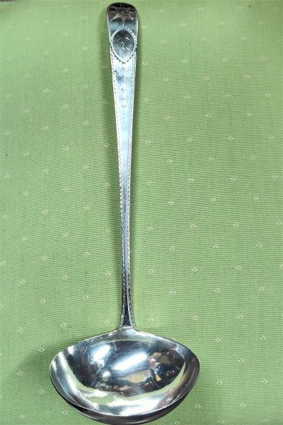 Georgian irish silver ladle