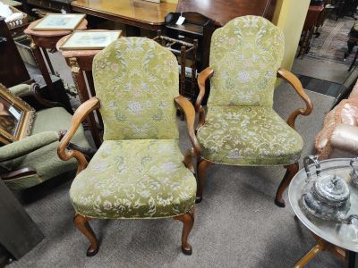 Pair of art deco armchairs