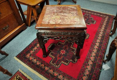 Chinese marble top low table