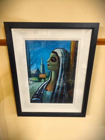 Alan quigley, irish artist, oil on board