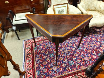 Edwardian mahogany card table