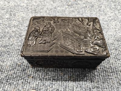 Chinese carved wooden box