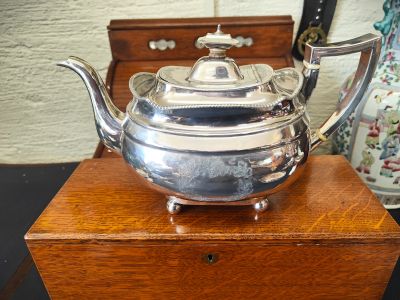 Georgian silver tea pot