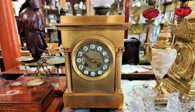 19th century brass clock