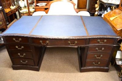 Mahogany partners desk