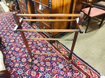 Victorian mahoagy towel rail
