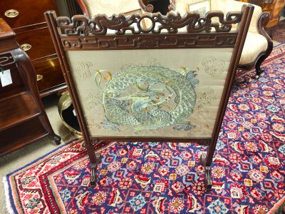 1960s chinese silk screen
