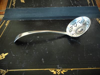 Irish silver sifting spoon