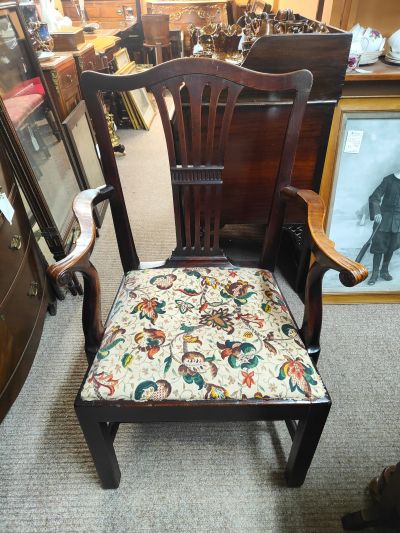 19th century mahogany armchair