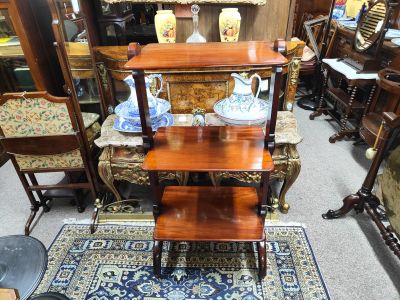 19th century mahogany wot-not