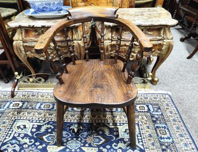 Victorian oak armchair