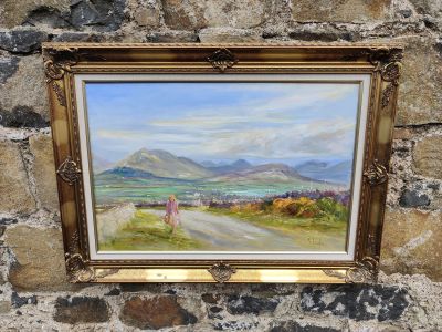 Framed oil painting , by ulster artist  Victor Cirefice