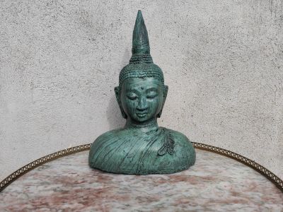 Bronze asian figure head