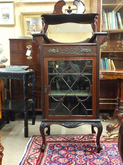 Edwardian mahogay display cabinet