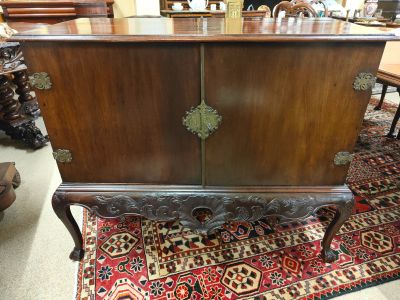 19th century mahogany cabinet on stand