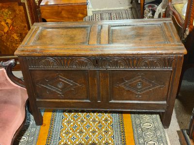 18th century oak coffer