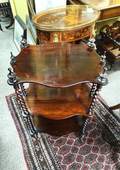 Victorian rosewood wot-not