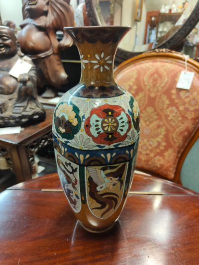 Chinese cloisonne vase