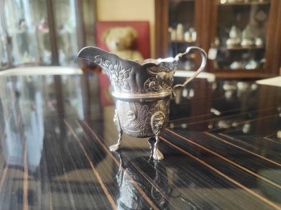 Irish silver cream jug