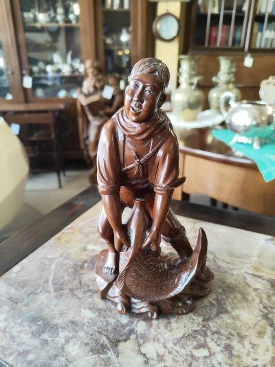 Chinese carved wood figure