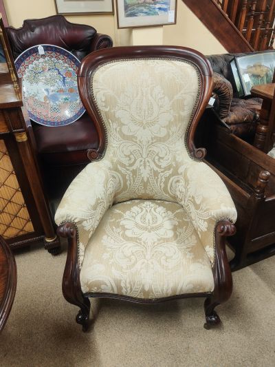 Victorian mahogany armchair