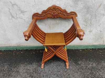 Carved mahogany chair