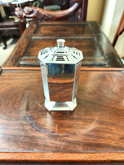 Art Deco Silver sugar castor