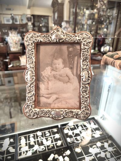 Silver photo frame