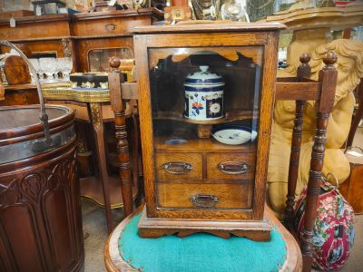Oak smokers cabinet