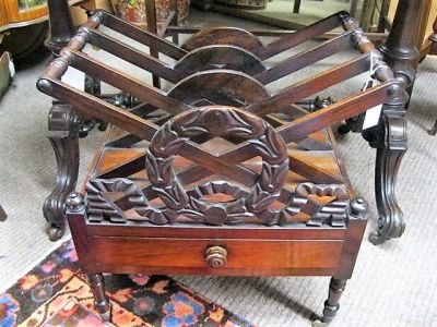 19th century rosewood canterbury