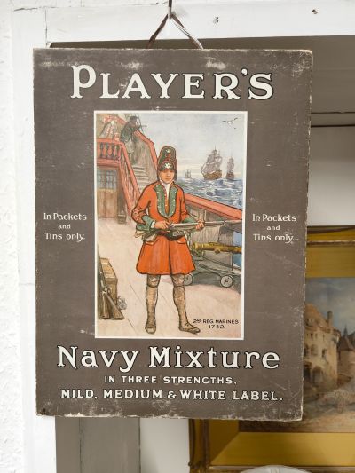 Antique players navy mixture advert