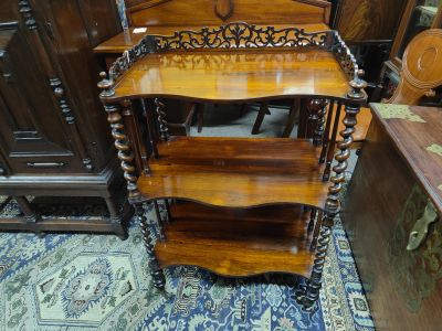 Victorian rosewood wot-not